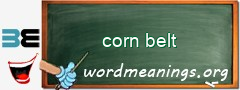 WordMeaning blackboard for corn belt